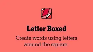LETTERBOXED NYT Solved using JUST 4 WORDS - NYTimes Games Today&rsquo;s LETTERBOXED PUZZLE for April 22nd