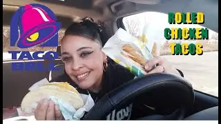 New Rolled Chicken Tacos from Taco Bell TASTE Test | MukBang 🌯🌮🥤🤪