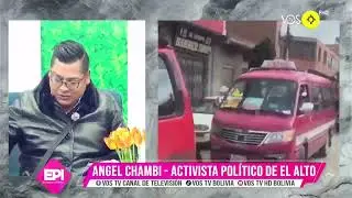 Angel Chambi - activista político de El Alto
