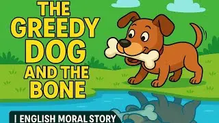 The Greedy Dog and the Bone 🐶🦴 | English Moral Story