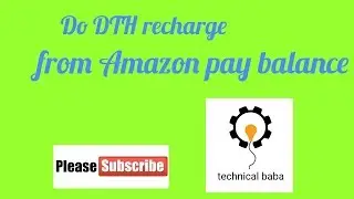do dth recharge from amazon pay balance