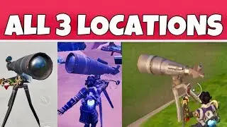 Dance At Different Telescopes Locations | Storm Racers Challenge | Fortnite Battle Royale