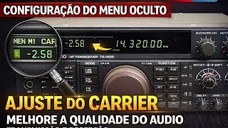Melhore o &aacute;udio TX e RX no menu escondido Radio Kenwood TS-450S