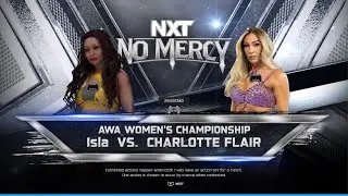 WWE 2K25 AWA No Mercy: Isla vs Charlotte flair - AWA women&rsquo;s championship match