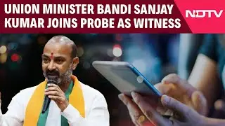 Telangana Phone Tapping Case | Union Minister Bandi Sanjay Kumar Joins Probe As Witness