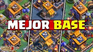 Dise&ntilde;o BASE del Constructor Nivel 6 7 8 9 10 | Clash of Clans Aldea Nocturna