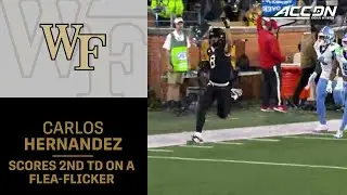 Wake Forest's Carlos Hernandez Scores On The 70-Yard Flea-Flicker