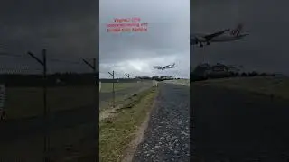 Crosswind landing into HBA (Virgin Australia)