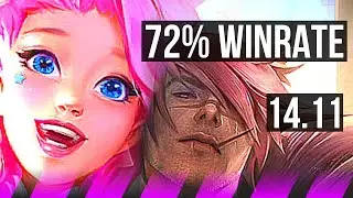 SERAPHINE & Ashe vs SETT & Jinx (SUP) | 72% winrate, 5/3/16 | KR Grandmaster | 14.11
