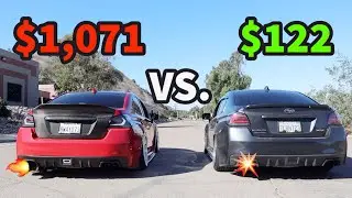 Subaru WRX: CHEAP Vs. EXPENSIVE Single Exit Exhaust!