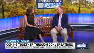 Downtown Rescue Mission's Conversations on a Bench event