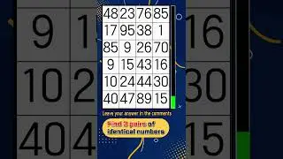 🔢 Same Numbers Puzzle | Shorts Archive 449-456