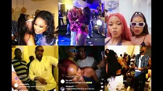 BLUEAIVA BIRTHDAY PARTY💃KANAGA, YEMI, PHYNA, BEAUTY RAIN MONEY ON BLUEAIVA💃~