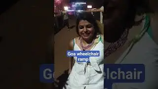 Goa Calangute Beach #wheelchair  #motivation  #disability #travel #fun #ramp #calangutebeach #girl