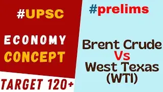 Difference between Brent Crude & West Texas Intermediate (WTI) | Economics @MasterPYQ