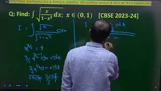 Q: If integration of&nbsp; &int; &radic;[(x/1 -x^3)]dx