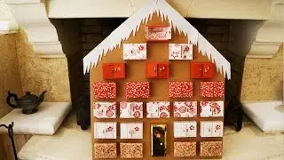 Calendrier de l'avant en forme de maison