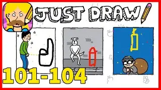 Just Draw Level 101 102 103 104 Solution or Walkthrough