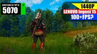 RTX 5070 Laptop Ray Tracing Test | Witcher 3 Next-Gen 1440p Ultra | Lenovo Legion 5i