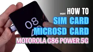 How to Install a SIM Card to Motorola G86 Power 5G