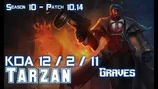 Tarzan GRAVES vs OLAF Jungle - Patch 10.14 KR Ranked