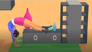 Flex Run 3D gameplay yoga stretching flexibility game