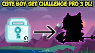 CUTE BOY SET CHALLENGE PRO 3 DL! OMG PRO SET! Growtopia Indonesia