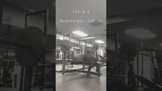 Bench Press 135 x 5 Female Powerlifting | Lifting at 120 lb bodyweight