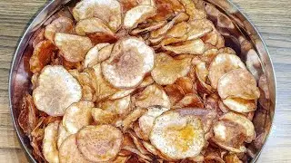 Crispy & Tasty Sweet Potato Chips Recipe | Easy and Unique Snacks Recipes 