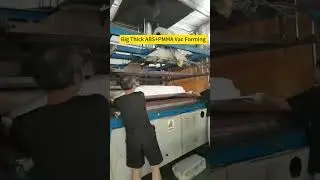 Big thick ABS+PMMA car roof box vacuum forming. #vacuumforming