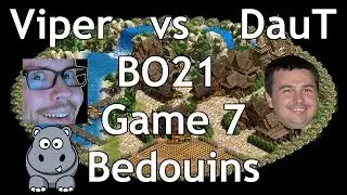 AOE2 Viper vs DauT BO21 | Game7 - Bedouins