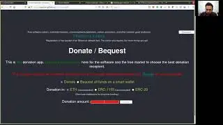 Demonstration of using Portis wallet with my Future Salaries app