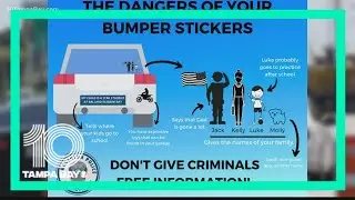 Police warn decals on your car could put you at risk