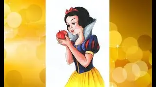 Snow White | Disney Princess | Speed Drawing | Рисую Белоснежку | Белоснежка
