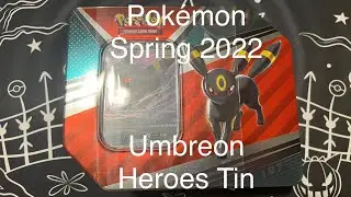 Pok&eacute;mon TCG Spring 2022 Heroes Umbreon Tin Opening!