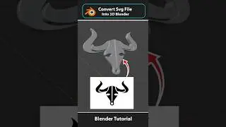 Noob vs pro Artist: How to use SVG import in Blender #blender #modelingtips  #shorts