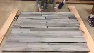 TimeLapse: #Driftwood gray look on HARD #MAPLE #flooring.