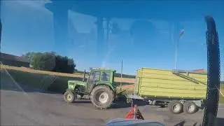 Gerste dreschen 2018 bei uns Kleinbauern
