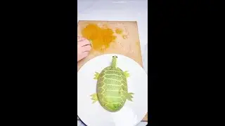 Hami melon creative platter# fruit and vegetable modeling# chef cultivation note# fruit and vegetab