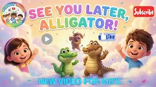 See You Later Alligator 🐊 | Goodbye Song for Kids | Fun Nursery Rhyme | Disney Style Animation