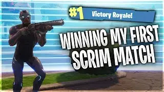 WINNING MY FIRST SCRIM MATCH! Pro Ps4 Fortnite Scrims | Fortnite Battle Royale