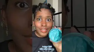 TRYING ORS HAIR COLOR WAX IN BLUE! (ON NATURAL HAIR) 🥶💙🥶- TIFFANI D