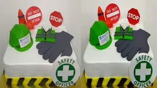 Safety First Birthday Cake For Engineers | Engineers Birthday Cake | #shorts