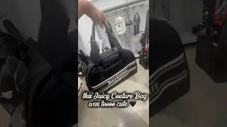love my #juicycouture weekender bag 💼 🖤⭐️#weekenderbag #burlington #schoolbag