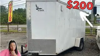 Auction Websites To Buy Cargo Trailers That Convert Into A Camper!
