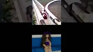 O trem decidiu dan&ccedil;ar justo na minha vez.,. - #roblox #brookhavenrp #memes