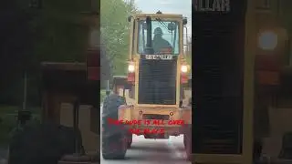 He was bouncing everywhere. #shorts #viral #funny #tractor #work #road #bumps #cool #music