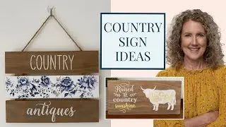 Country Sign Ideas using Essential Stencils & Transfers