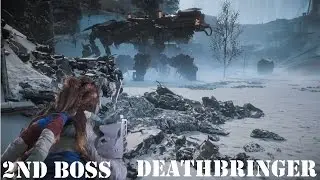 Horizon Zero Dawn: Second Boss Fight - Deathbringer (Hard Difficulty)
