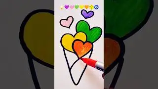🍦💜🩷💚💛🧡🥎🧿satisfying creative art #satisfying #colors #brush#emoji#freefire#art#creative#youtubeshorts